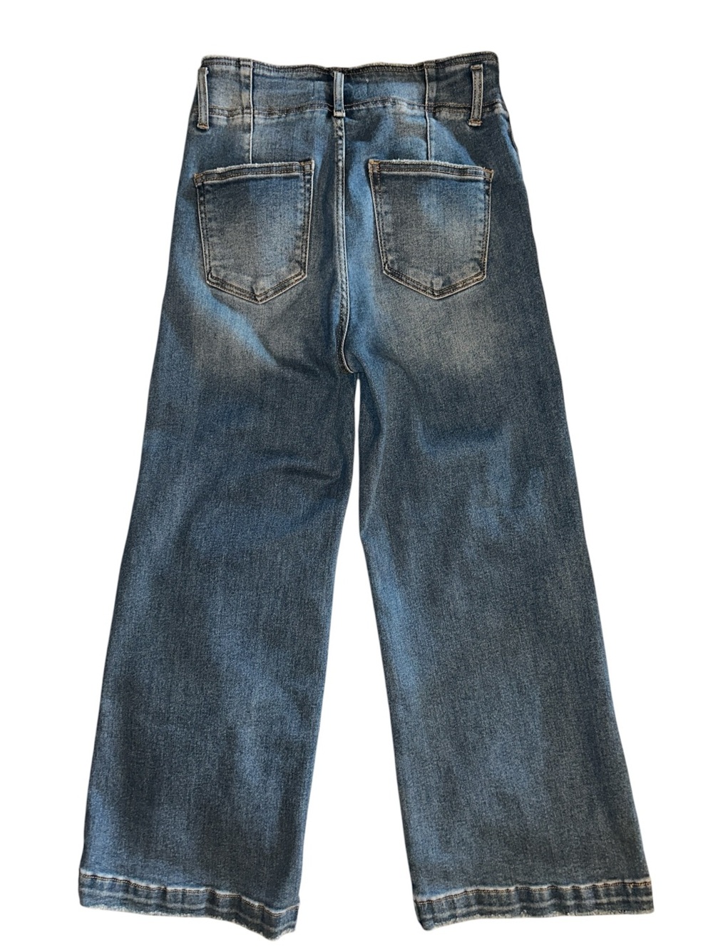 RISEN FRONT SEAM CROP WIDE JEANS RDP5653 Size 27 - Picture 7 of 9